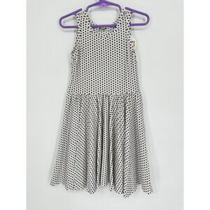 Dotdotsmile Girls Tank Dress Size 3/4 Soft White with Black Stars New with Tags